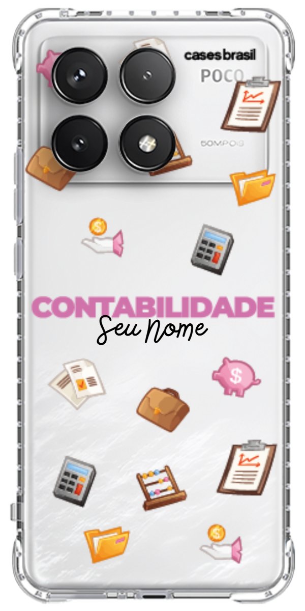 Capinha para celular Contabilidade - Profissão Com Nome