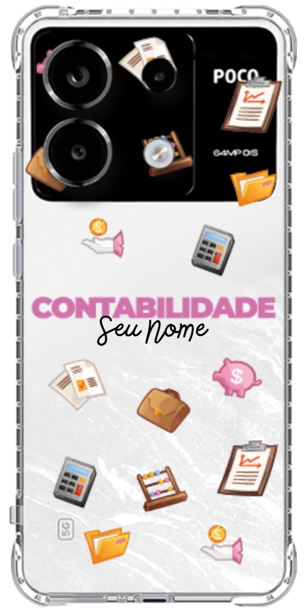 Capinha para celular Contabilidade - Profissão Com Nome