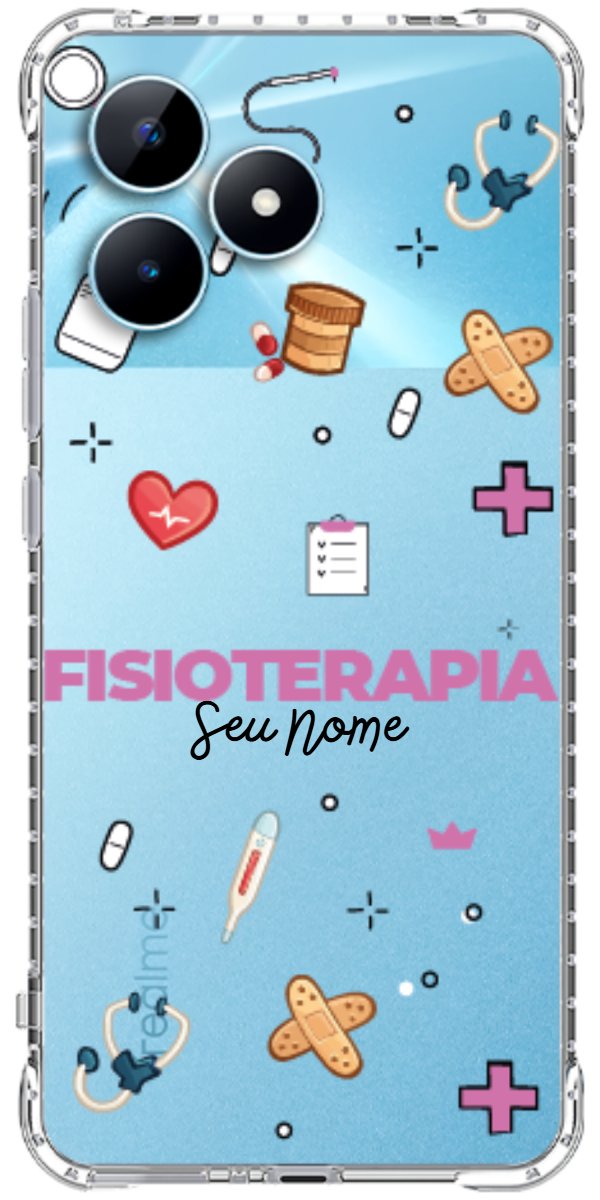 Capinha para celular Fisioterapia - Profissão Com Nome