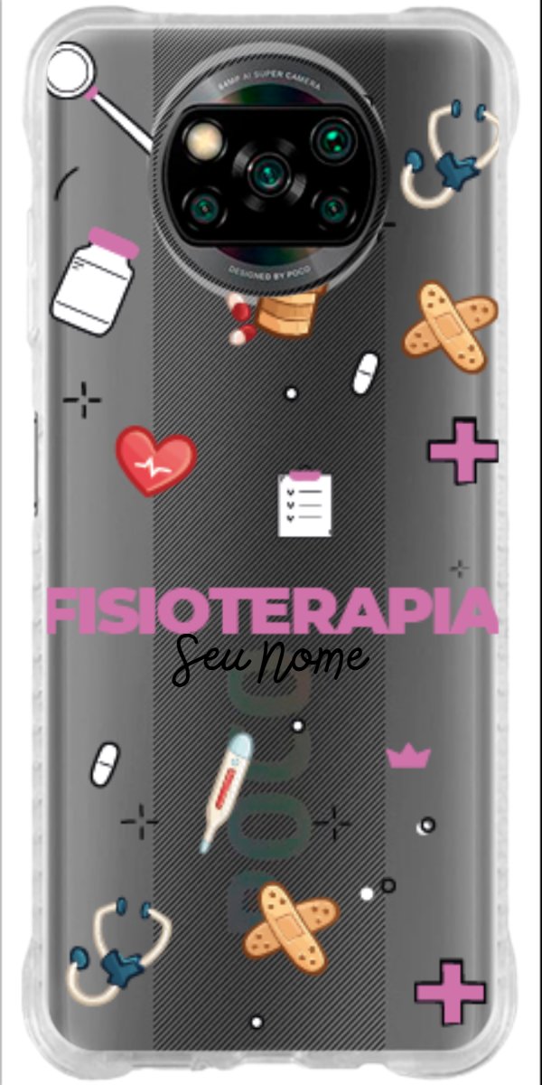 Capinha para celular Fisioterapia - Profissão Com Nome