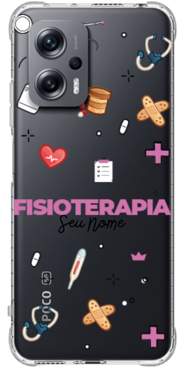 Capinha para celular Fisioterapia - Profissão Com Nome