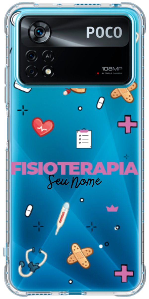 Capinha para celular Fisioterapia - Profissão Com Nome
