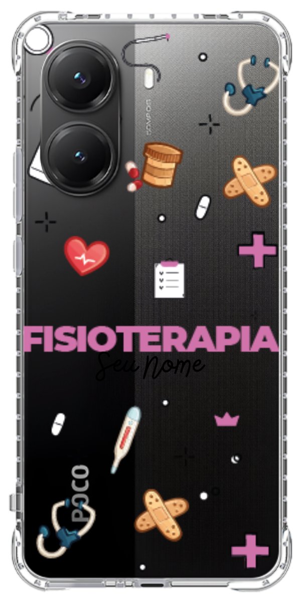 Capinha para celular Fisioterapia - Profissão Com Nome