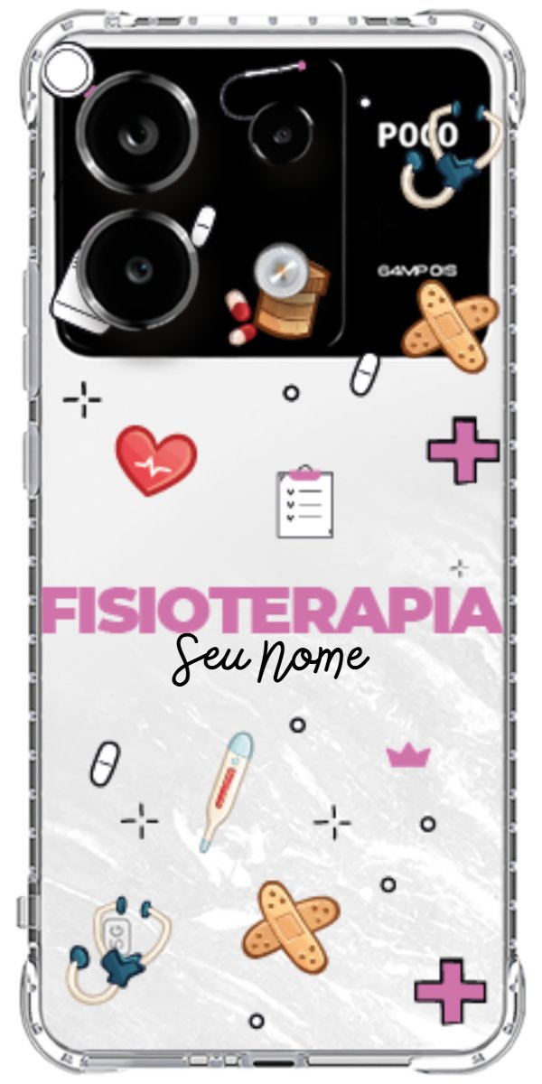 Capinha para celular Fisioterapia - Profissão Com Nome