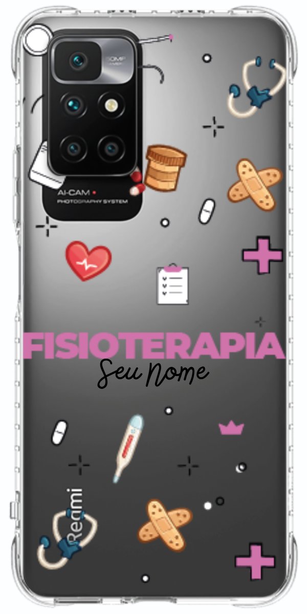 Capinha para celular Fisioterapia - Profissão Com Nome