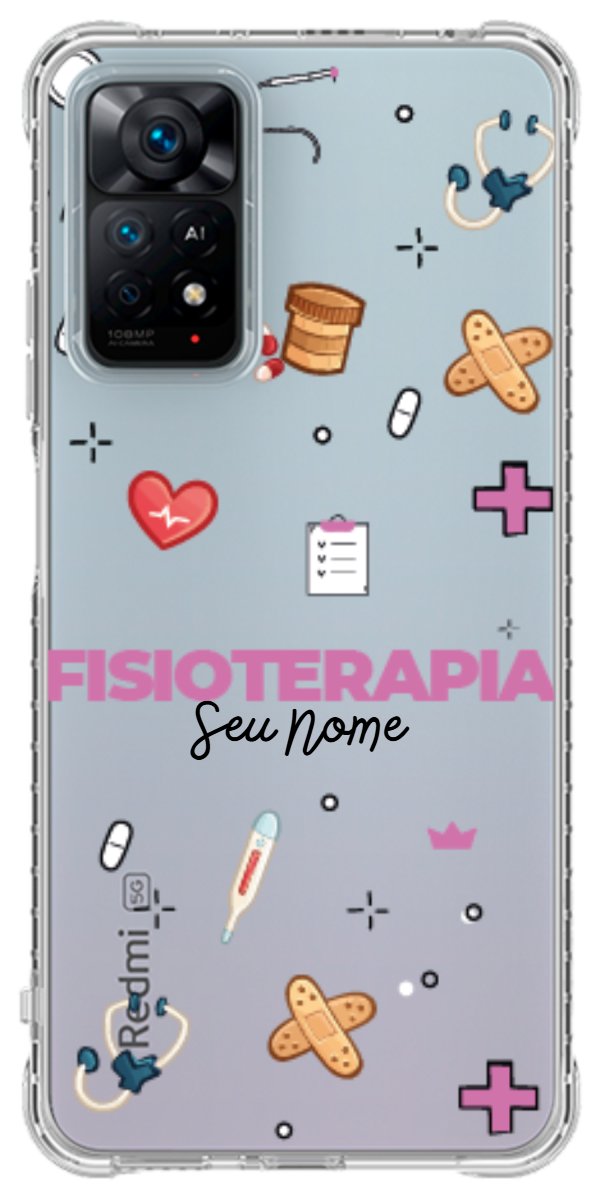 Capinha para celular Fisioterapia - Profissão Com Nome