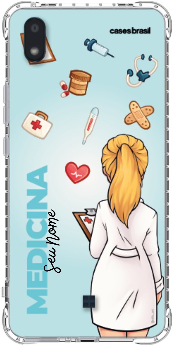 Capinha para celular Medicina - Boneca Profissão Com Fundo