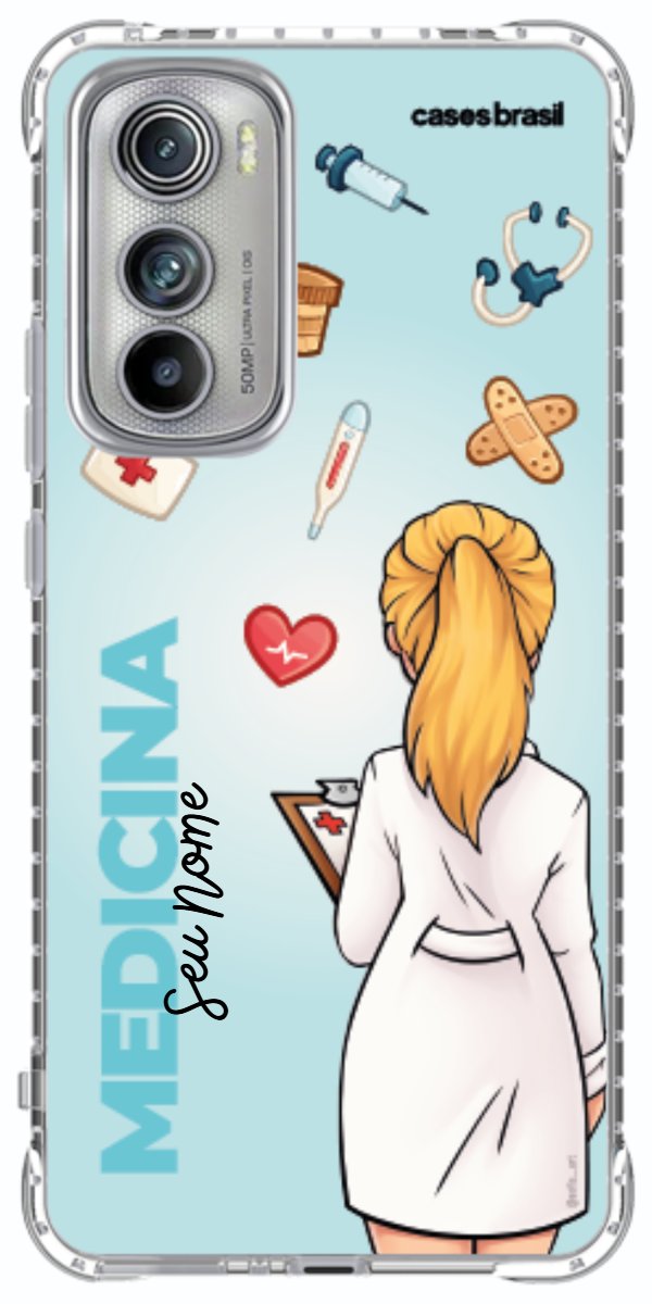Capinha para celular Medicina - Boneca Profissão Com Fundo