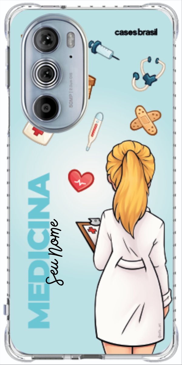 Capinha para celular Medicina - Boneca Profissão Com Fundo