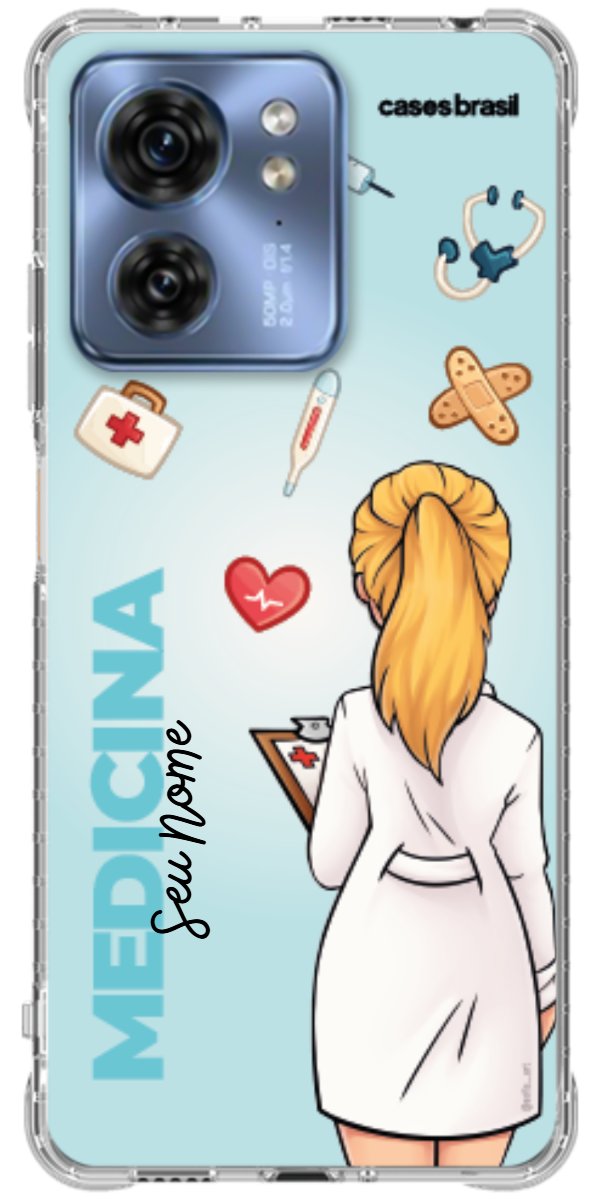 Capinha para celular Medicina - Boneca Profissão Com Fundo
