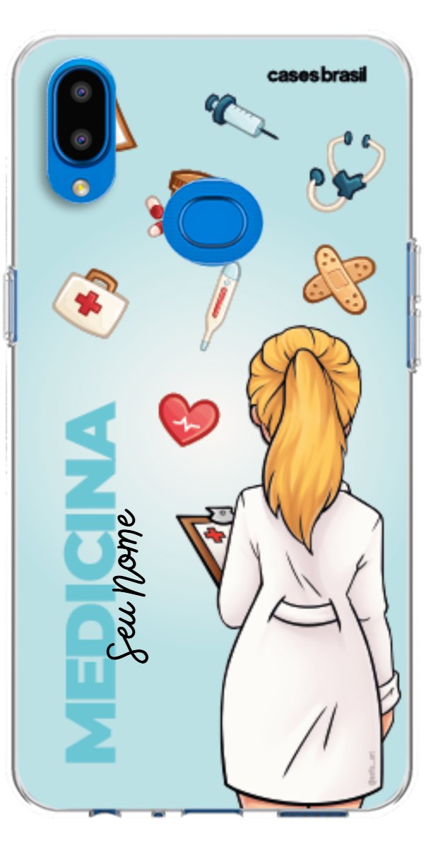 Capinha para celular Medicina - Boneca Profissão Com Fundo