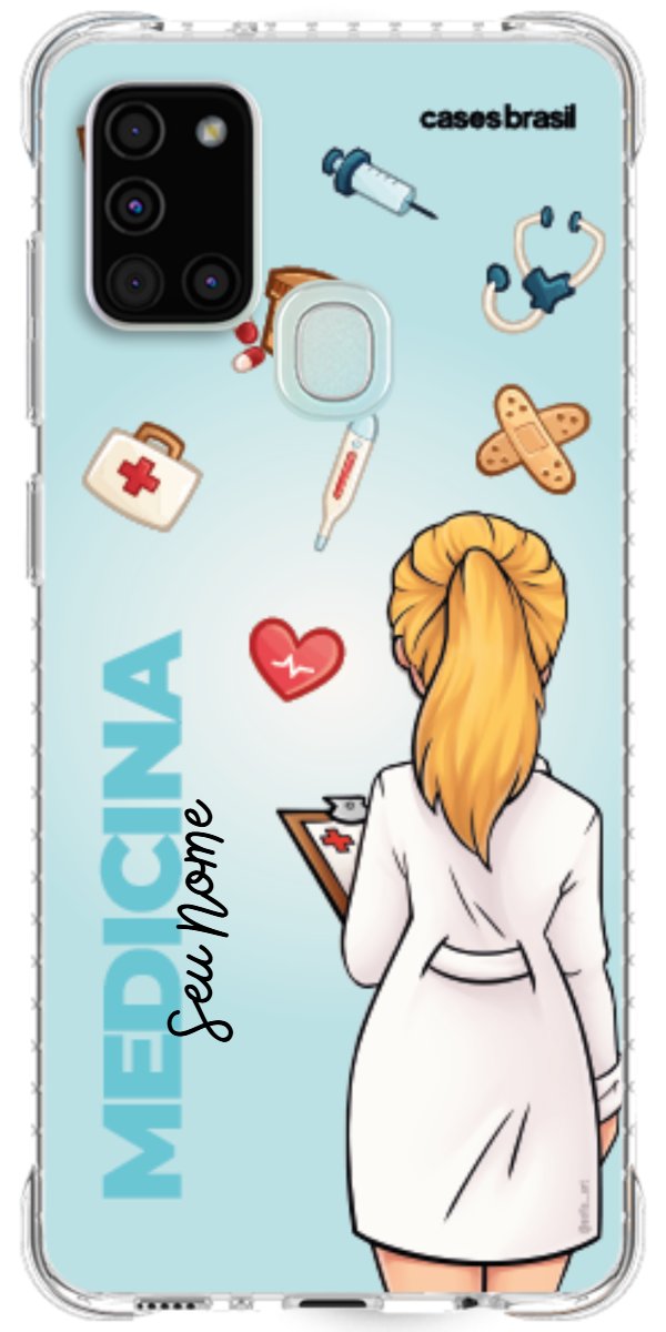 Capinha para celular Medicina - Boneca Profissão Com Fundo