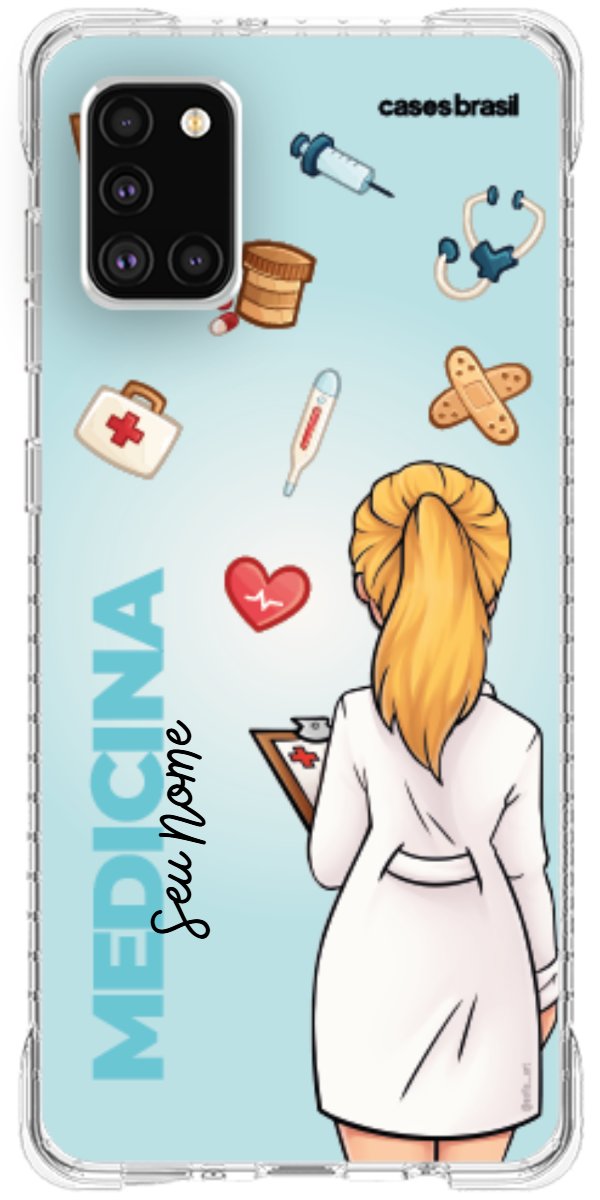 Capinha para celular Medicina - Boneca Profissão Com Fundo
