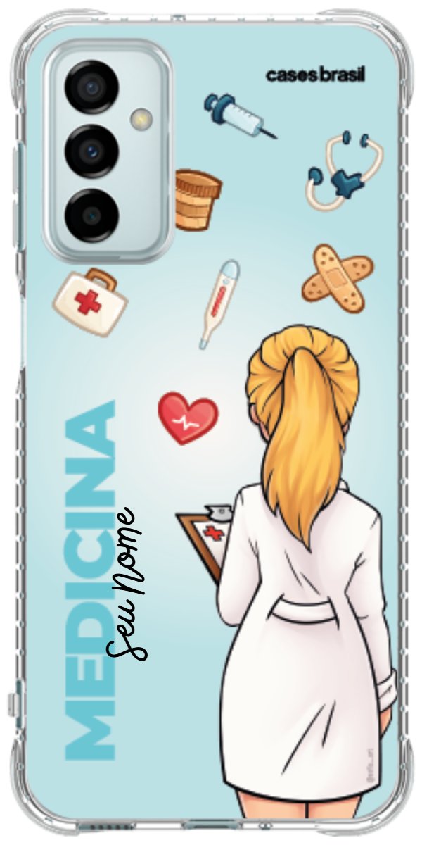 Capinha para celular Medicina - Boneca Profissão Com Fundo