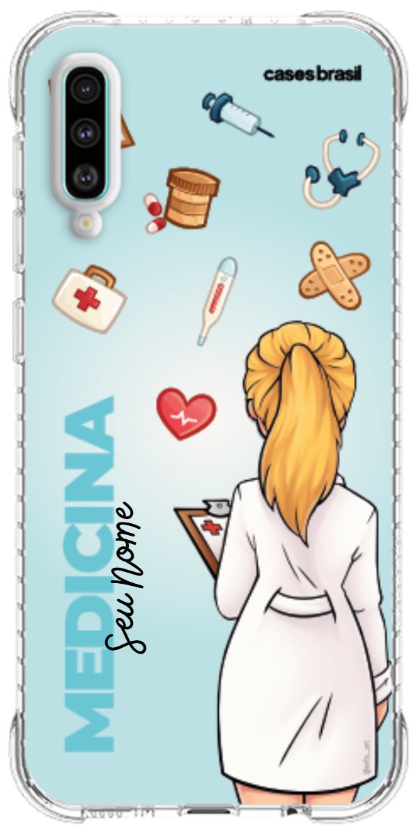 Capinha para celular Medicina - Boneca Profissão Com Fundo