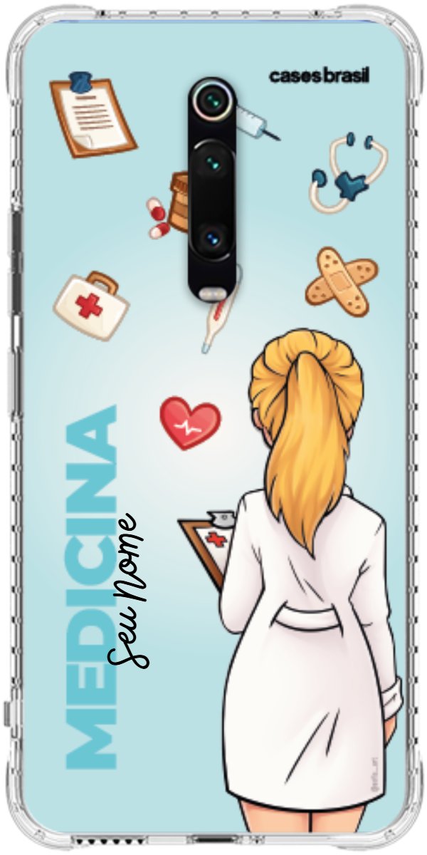 Capinha para celular Medicina - Boneca Profissão Com Fundo