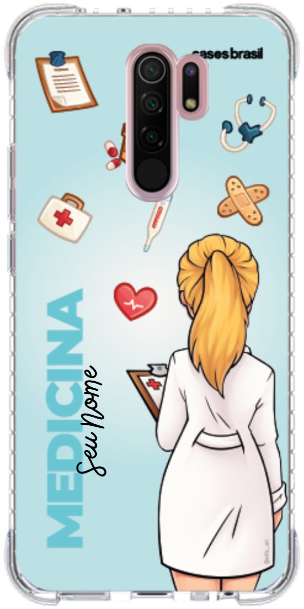 Capinha para celular Medicina - Boneca Profissão Com Fundo