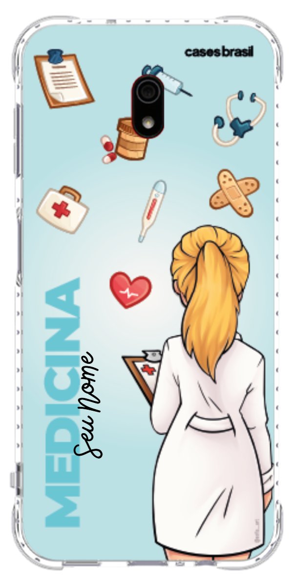 Capinha para celular Medicina - Boneca Profissão Com Fundo