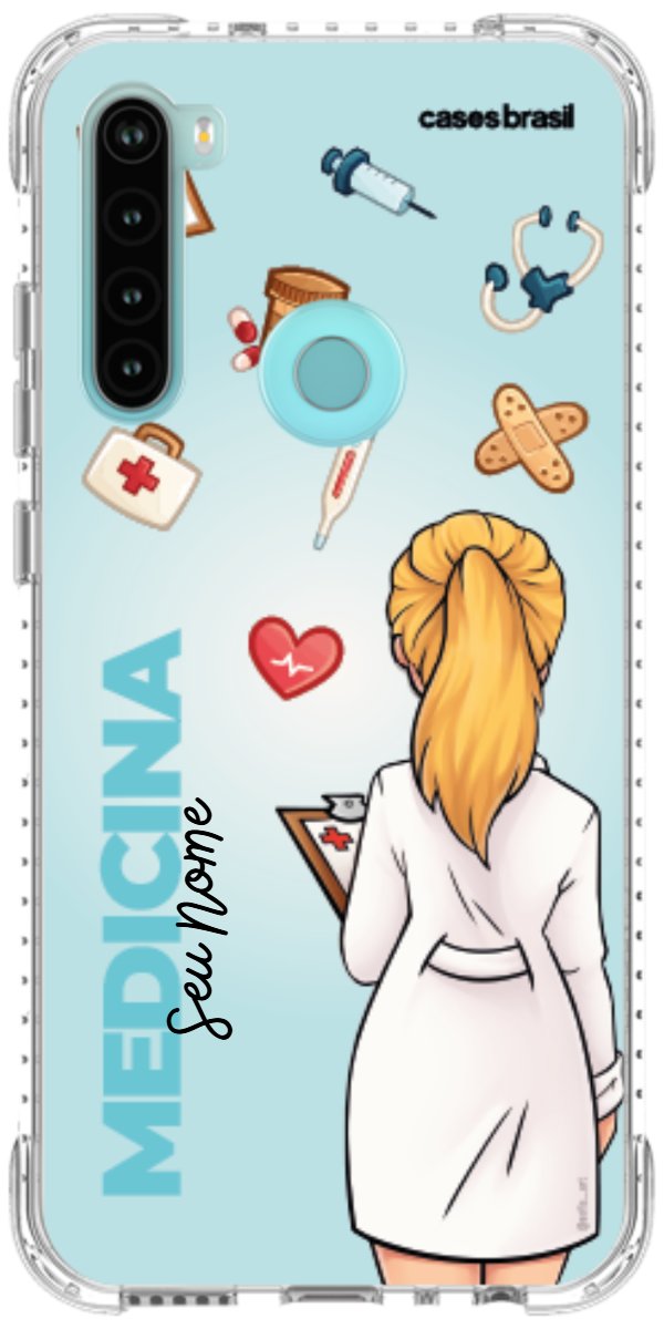 Capinha para celular Medicina - Boneca Profissão Com Fundo