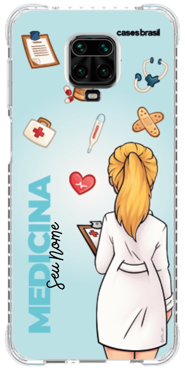Capinha para celular Medicina - Boneca Profissão Com Fundo