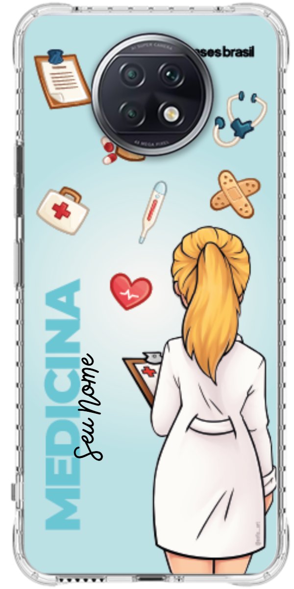 Capinha para celular Medicina - Boneca Profissão Com Fundo