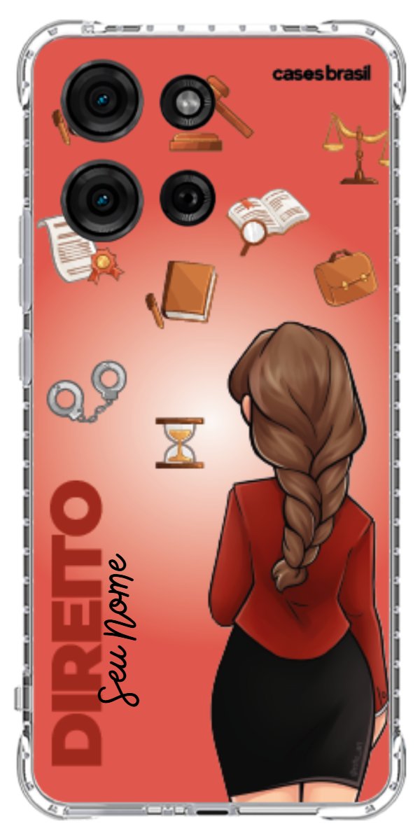 Capinha para celular Direito - Boneca Profissão Com Fundo