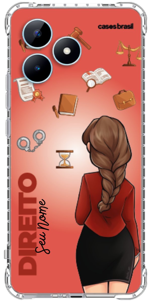 Capinha para celular Direito - Boneca Profissão Com Fundo