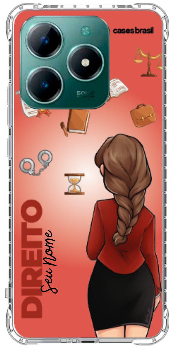 Capinha para celular Direito - Boneca Profissão Com Fundo