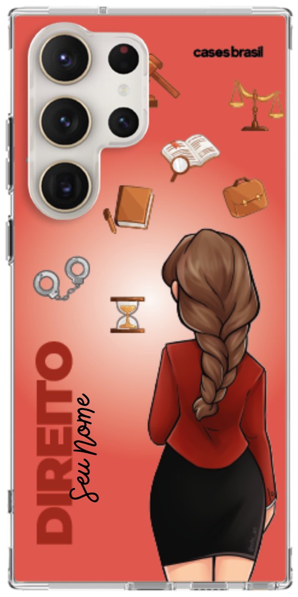 Capinha para celular Direito - Boneca Profissão Com Fundo