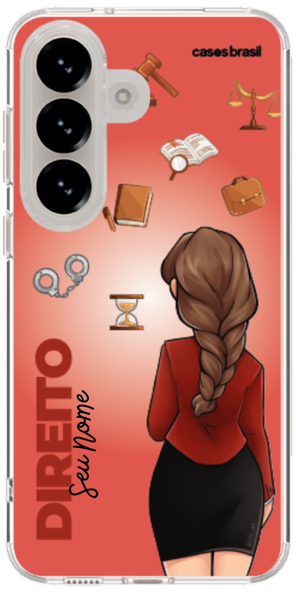 Capinha para celular Direito - Boneca Profissão Com Fundo