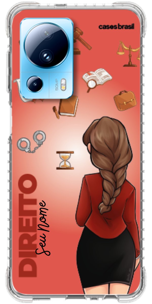 Capinha para celular Direito - Boneca Profissão Com Fundo