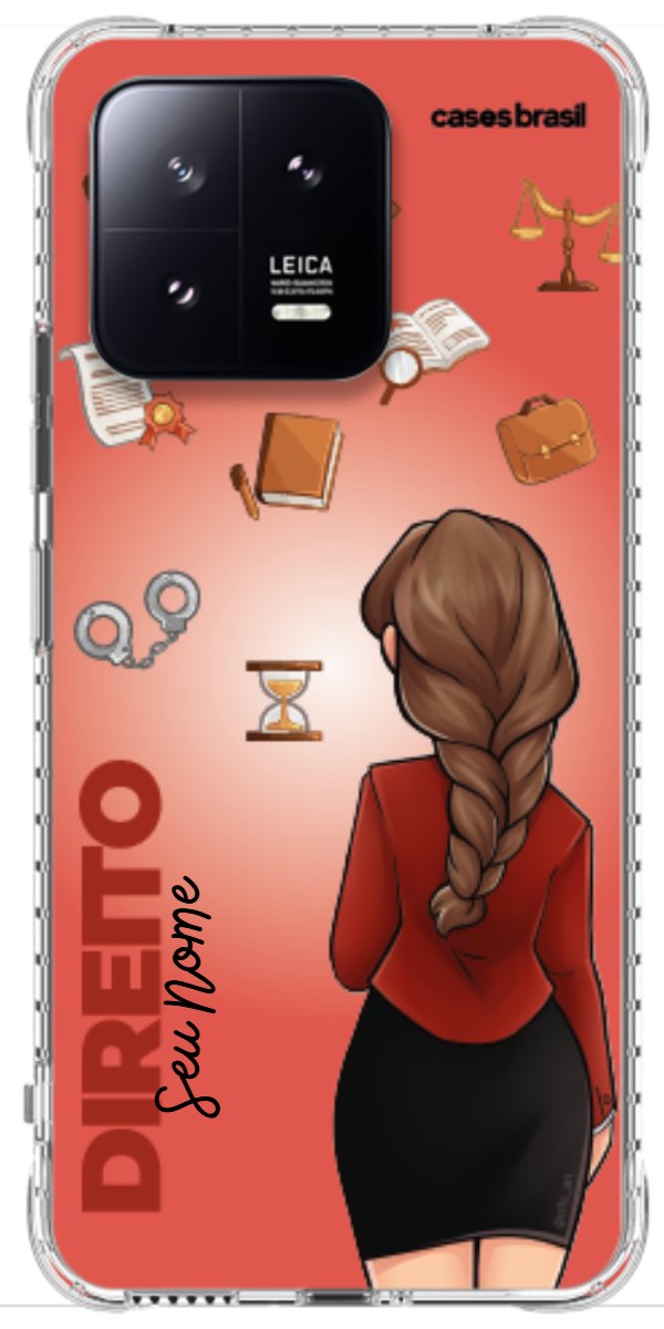 Capinha para celular Direito - Boneca Profissão Com Fundo