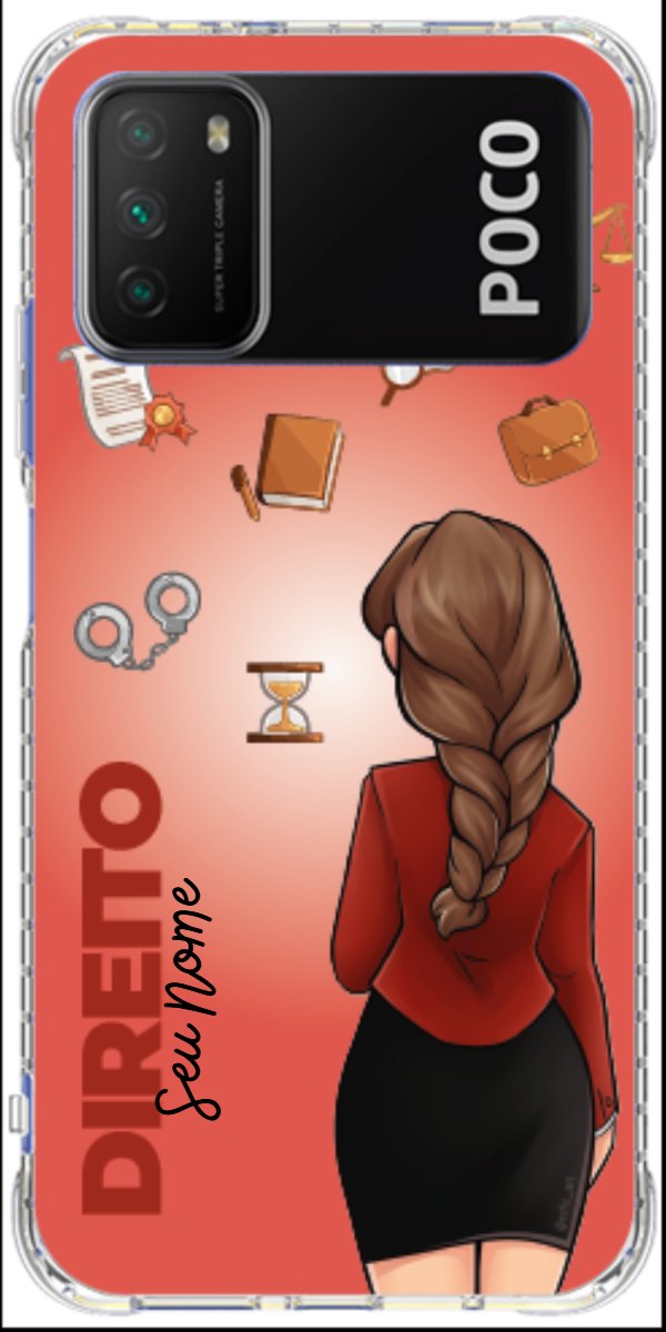 Capinha para celular Direito - Boneca Profissão Com Fundo