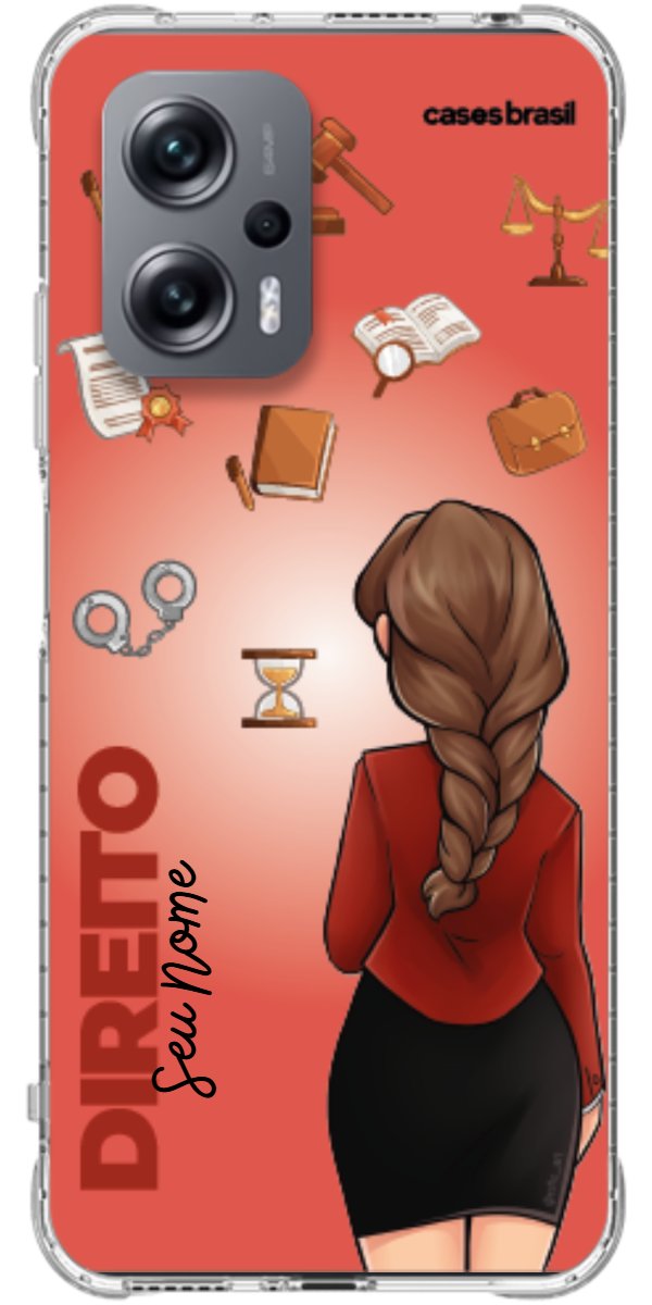 Capinha para celular Direito - Boneca Profissão Com Fundo