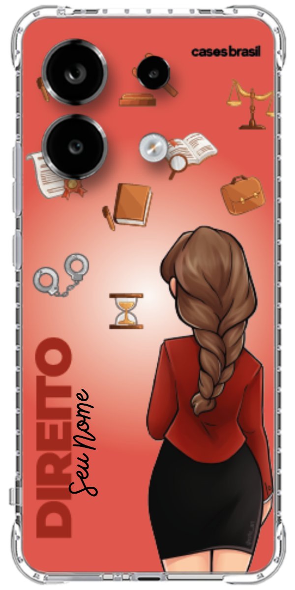 Capinha para celular Direito - Boneca Profissão Com Fundo