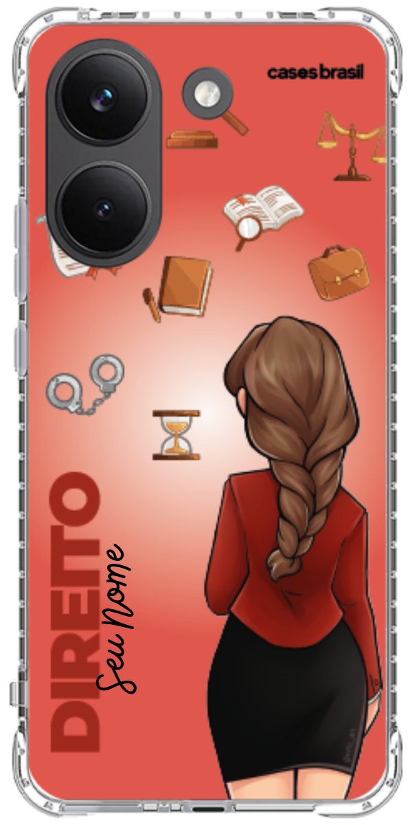 Capinha para celular Direito - Boneca Profissão Com Fundo