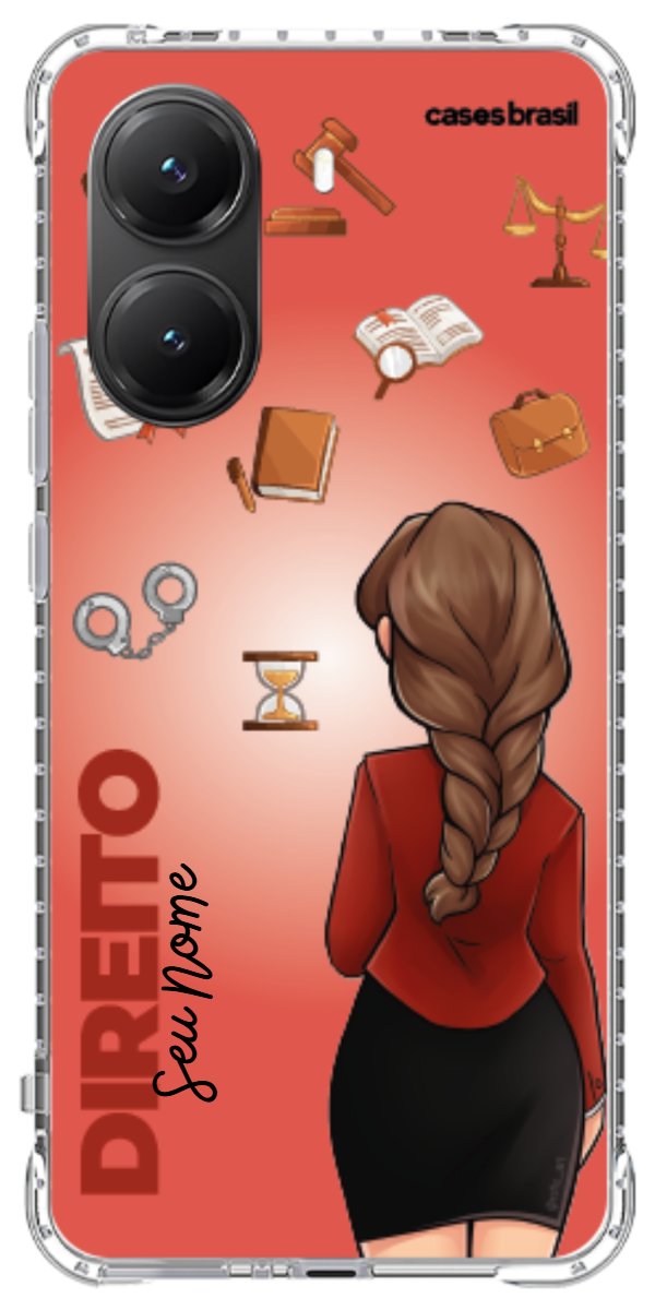 Capinha para celular Direito - Boneca Profissão Com Fundo