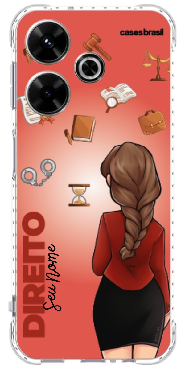 Capinha para celular Direito - Boneca Profissão Com Fundo