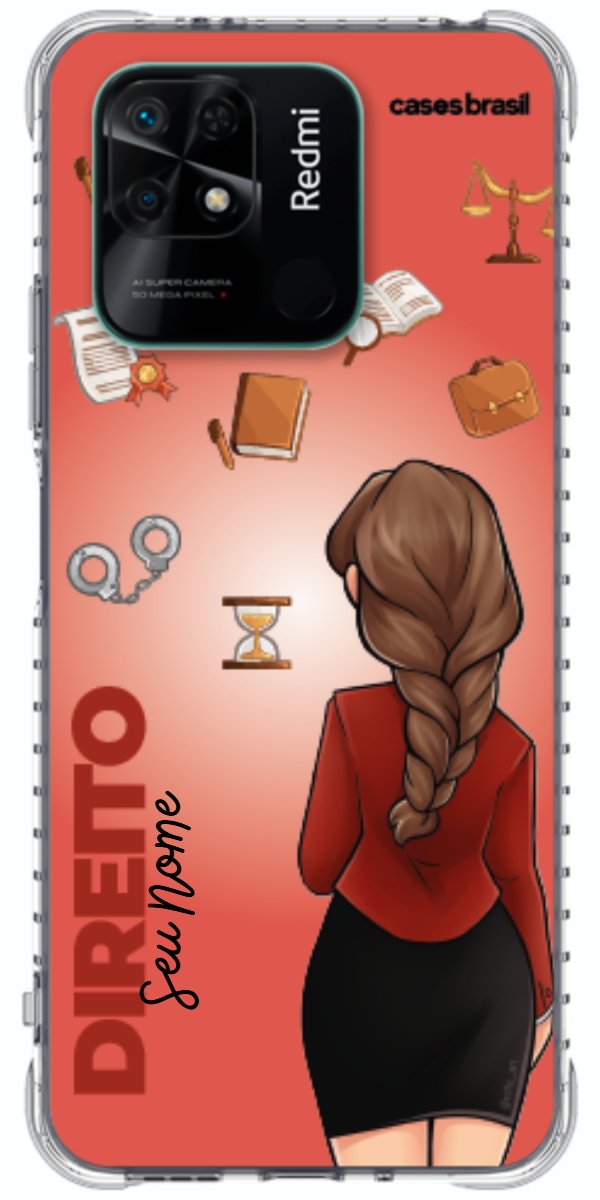 Capinha para celular Direito - Boneca Profissão Com Fundo