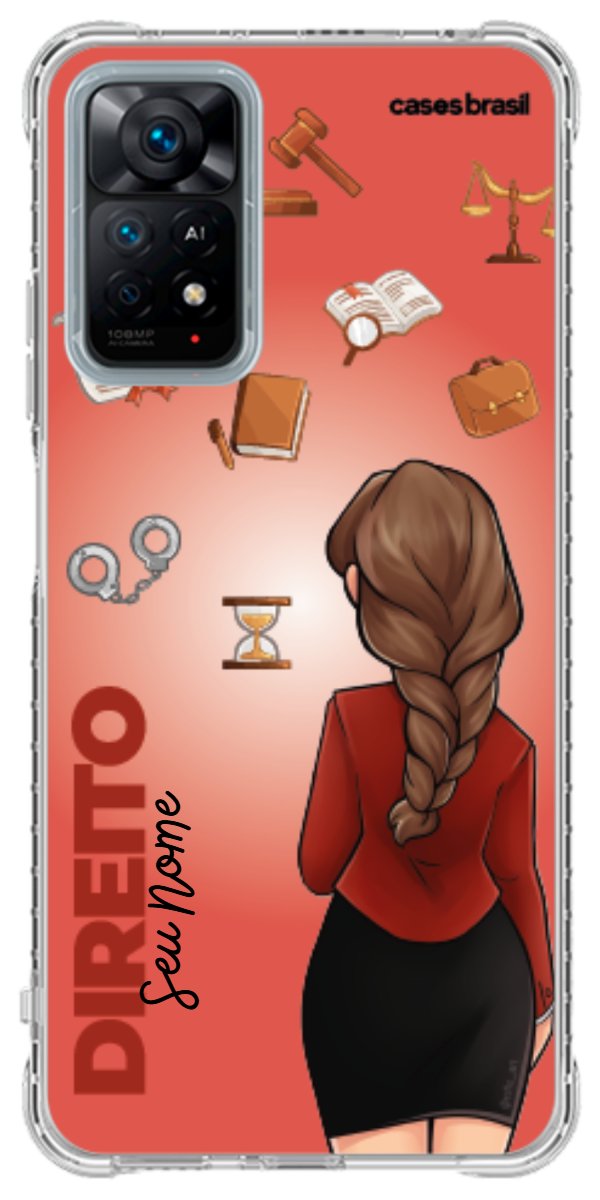 Capinha para celular Direito - Boneca Profissão Com Fundo