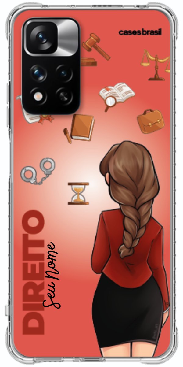 Capinha para celular Direito - Boneca Profissão Com Fundo