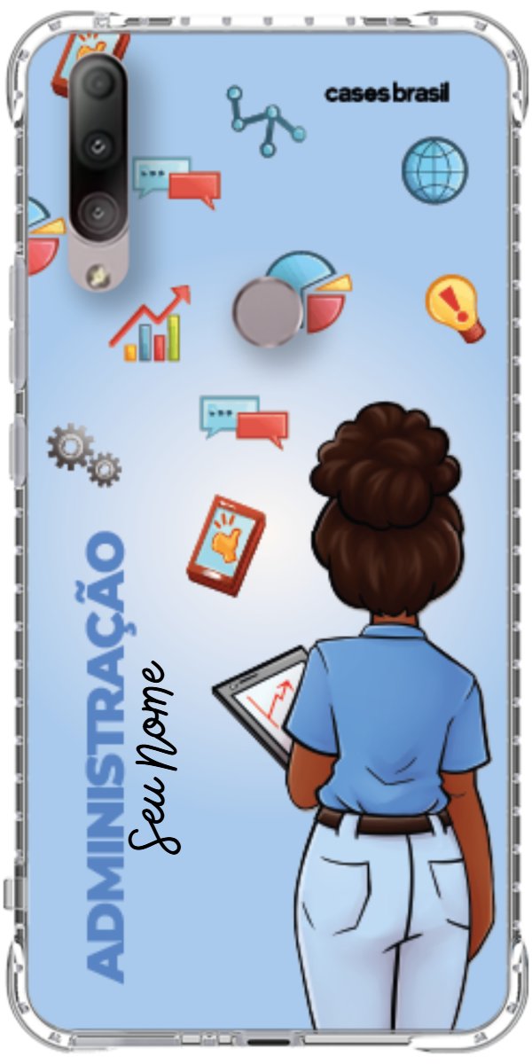 Capinha para celular Administração - Boneca Profissão Com Fundo