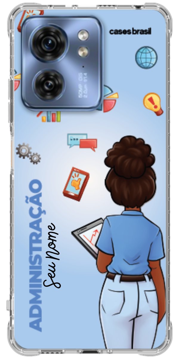 Capinha para celular Administração - Boneca Profissão Com Fundo