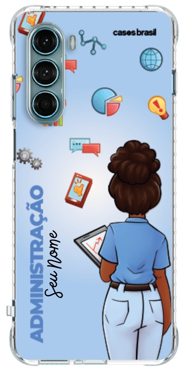 Capinha para celular Administração - Boneca Profissão Com Fundo