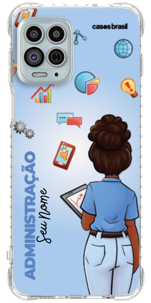 Capinha para celular Administração - Boneca Profissão Com Fundo
