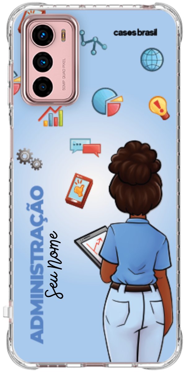 Capinha para celular Administração - Boneca Profissão Com Fundo