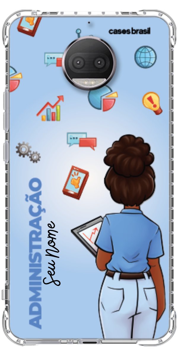 Capinha para celular Administração - Boneca Profissão Com Fundo