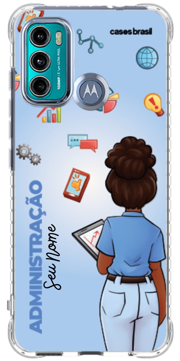 Capinha para celular Administração - Boneca Profissão Com Fundo