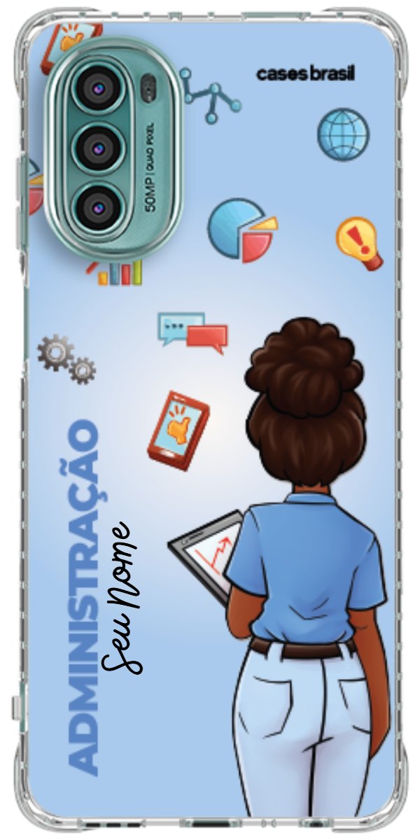 Capinha para celular Administração - Boneca Profissão Com Fundo