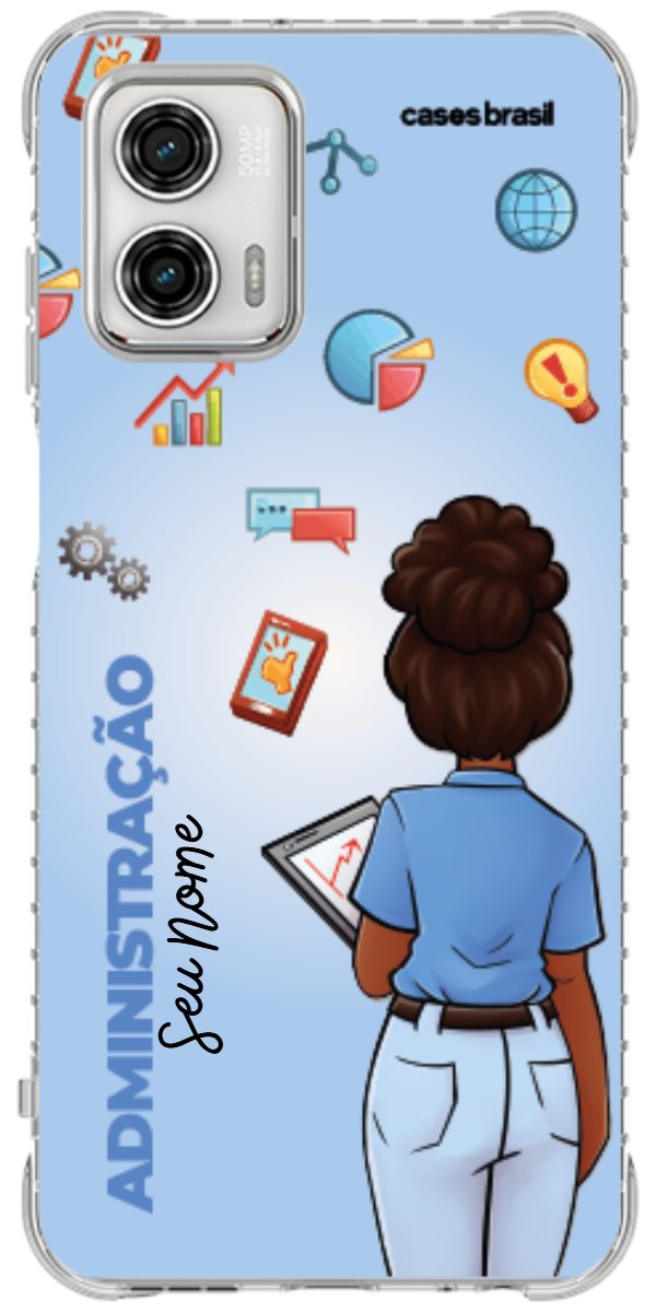 Capinha para celular Administração - Boneca Profissão Com Fundo